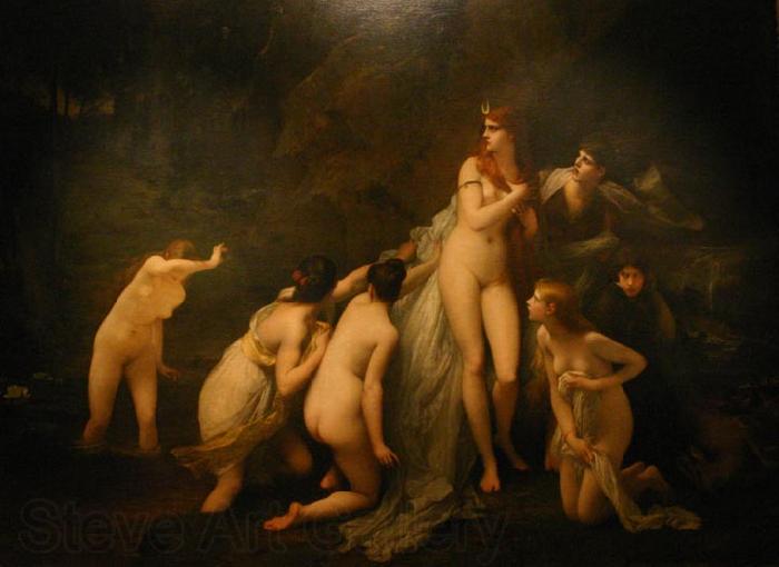 Jules Joseph Lefebvre Diana Surprised Germany oil painting art